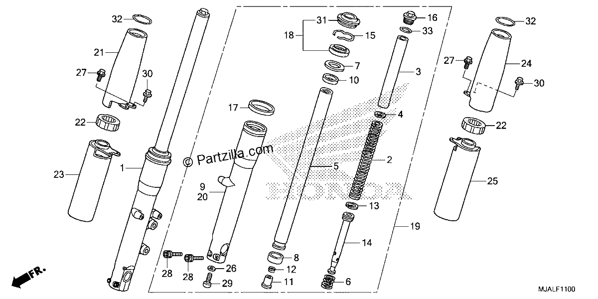 Diagrama de FRONT FORK
