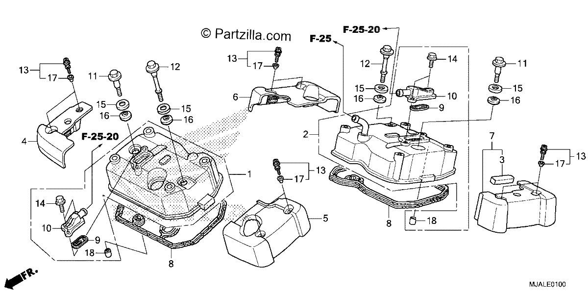 Diagrama de CYLINDER HEAD COVER