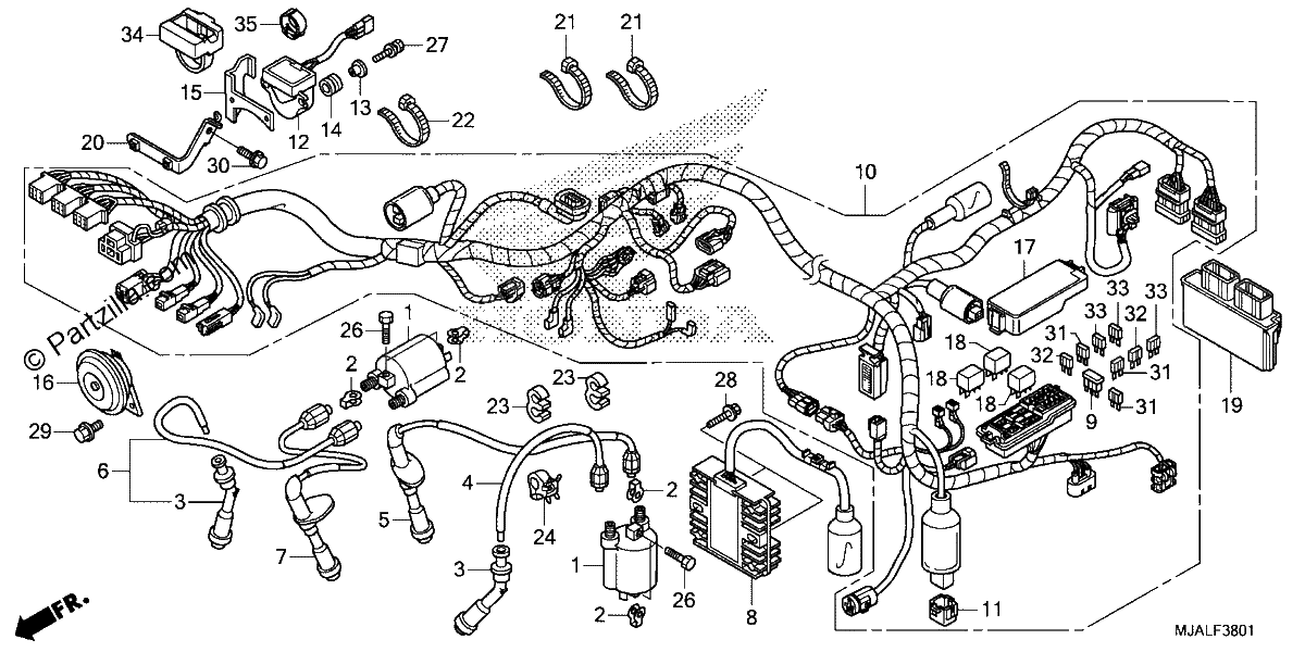 Diagrama de WIRE HARNESS 2