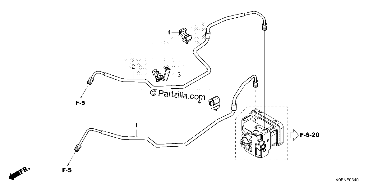 Diagrama de BRAKE PIPE