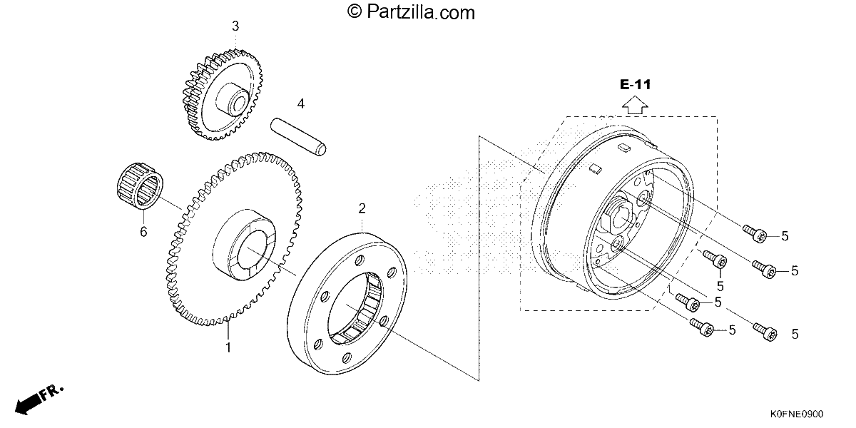 Diagrama de STARTING CLUTCH