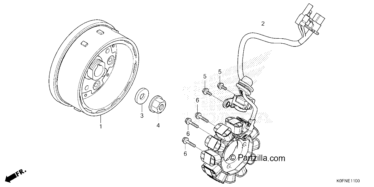 Diagrama de ALTERNATOR FLYWHEEL