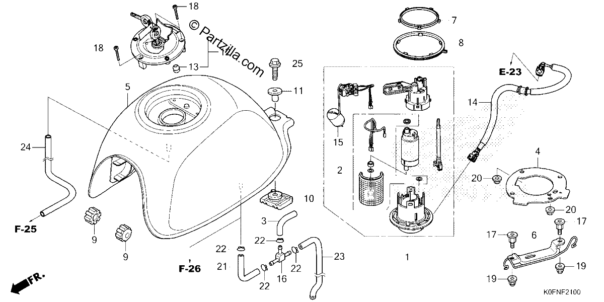 Diagrama de FUEL TANK