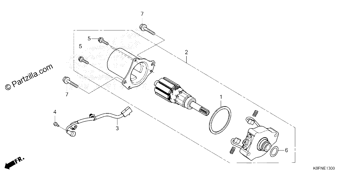 Diagrama de STARTER MOTOR