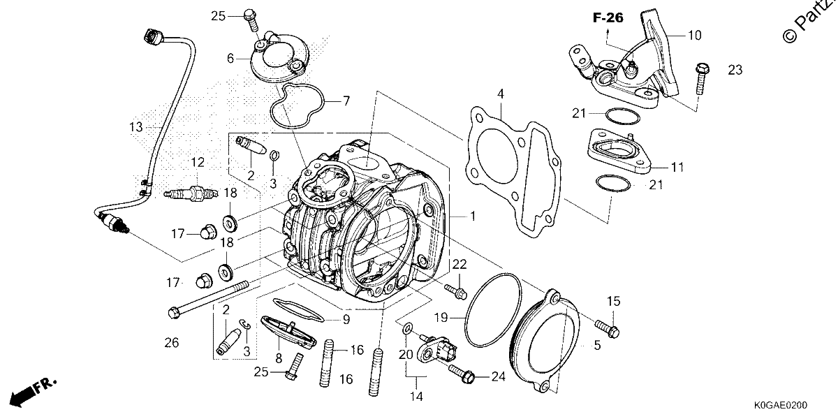 Diagrama de CYLINDER HEAD