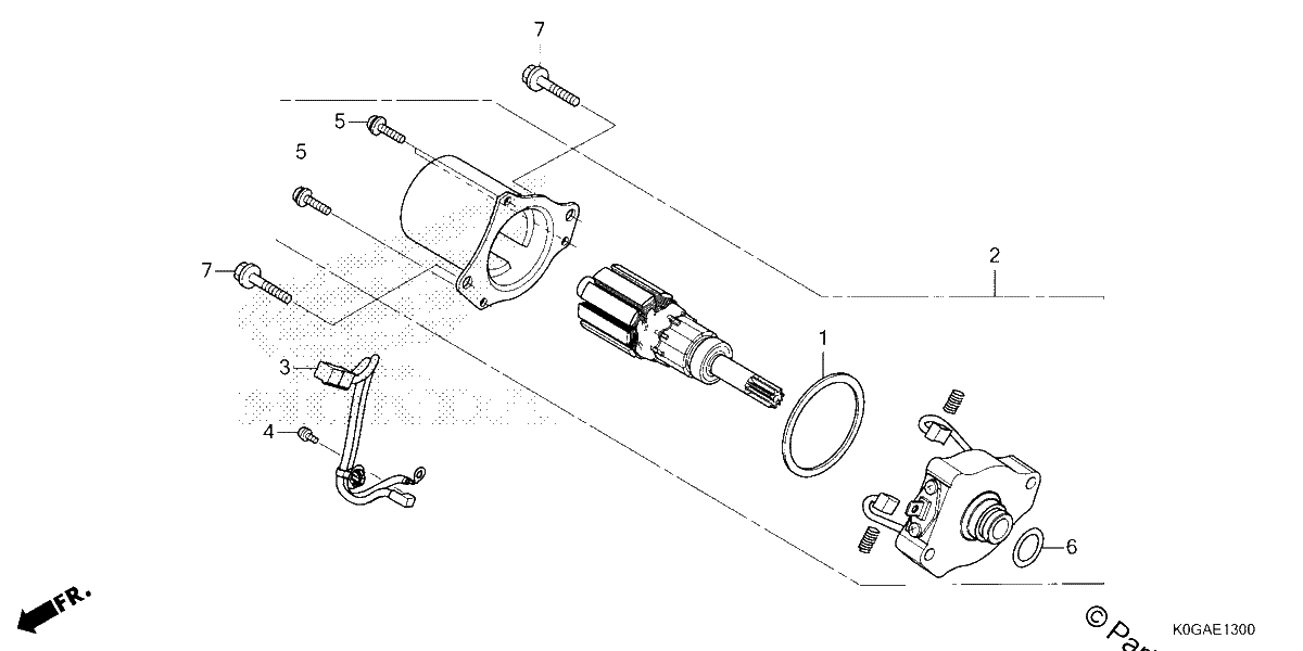 Diagrama de STARTER MOTOR