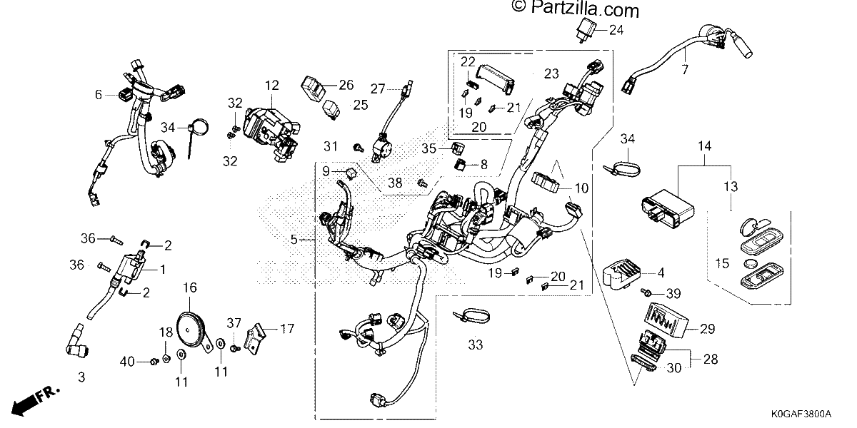 Diagrama de WIRE HARNESS