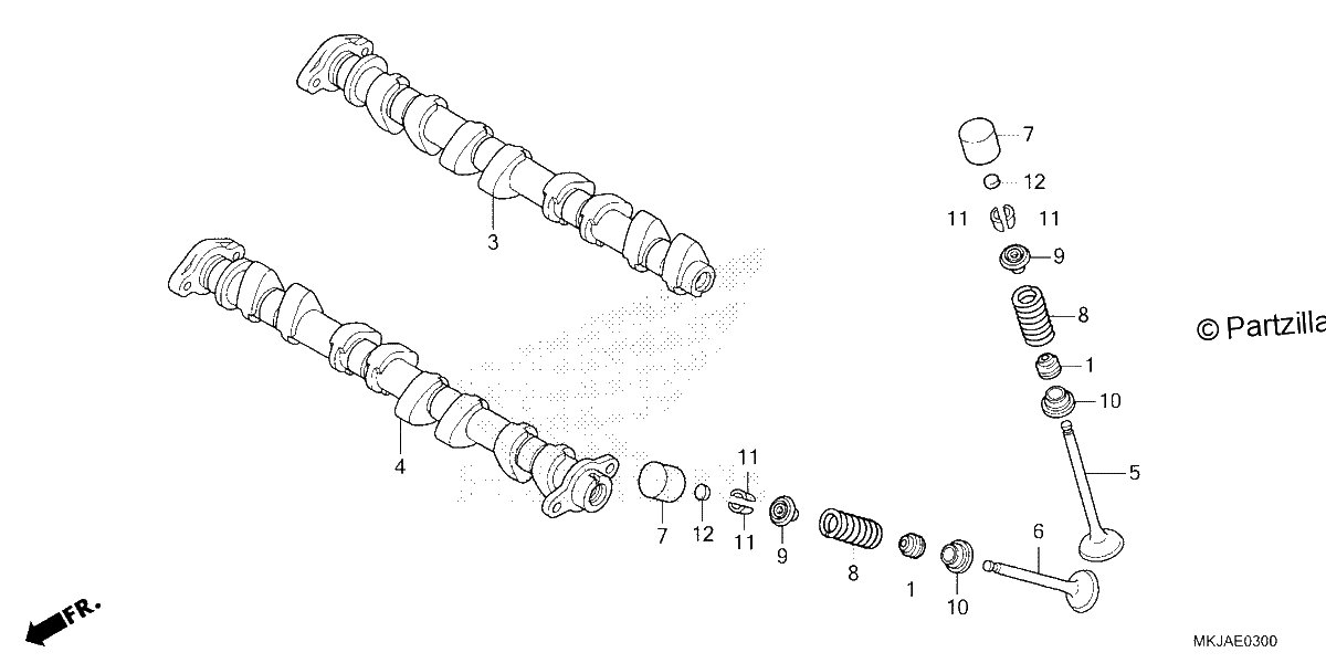 Diagrama de CAMSHAFT VALVE