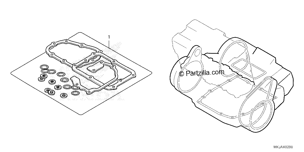Diagrama de GASKET KIT B