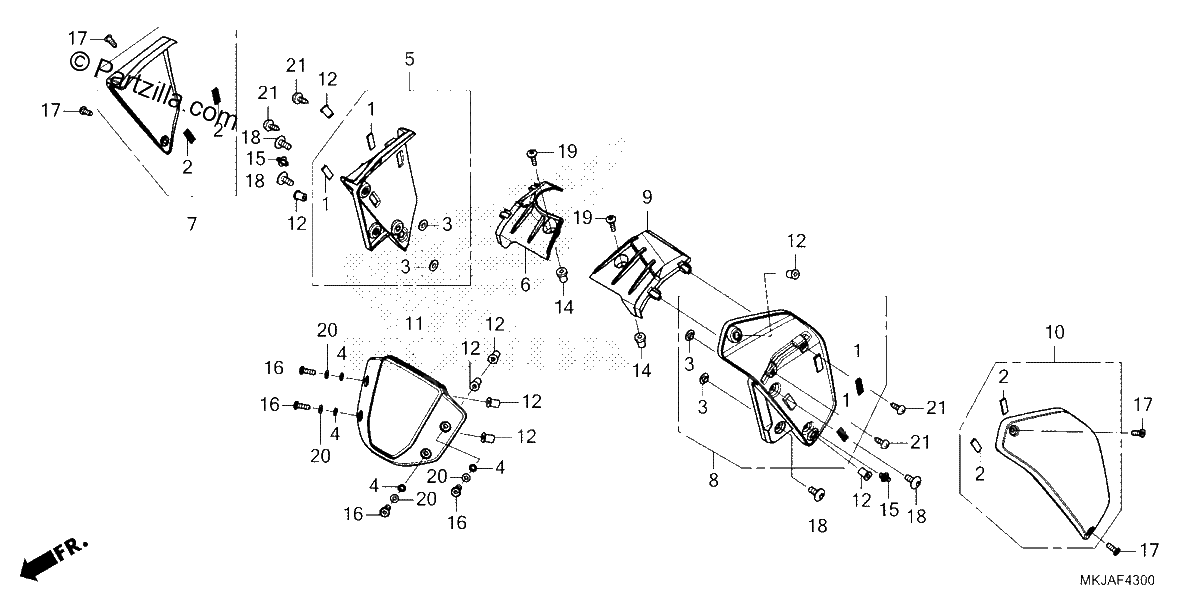 Diagrama de METER VISOR SHROUD