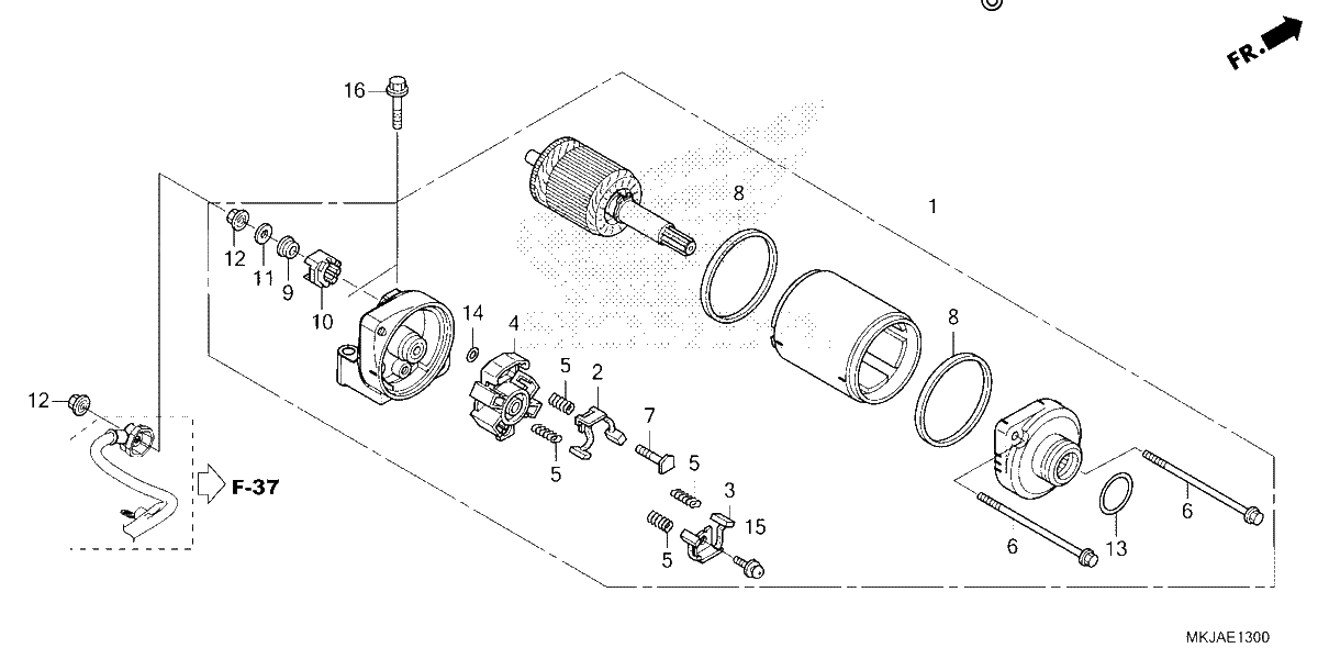 Diagrama de STARTER MOTOR