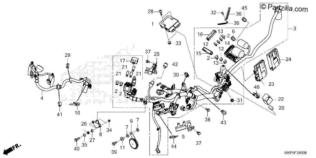 Diagrama de WIRE HARNESS