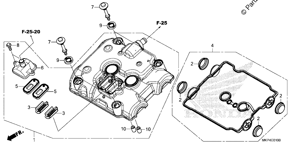 Diagrama de CYLINDER HEAD COVER