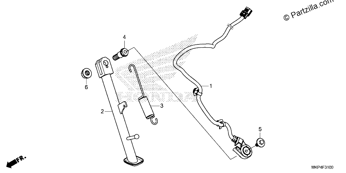 Diagrama de SIDE STAND
