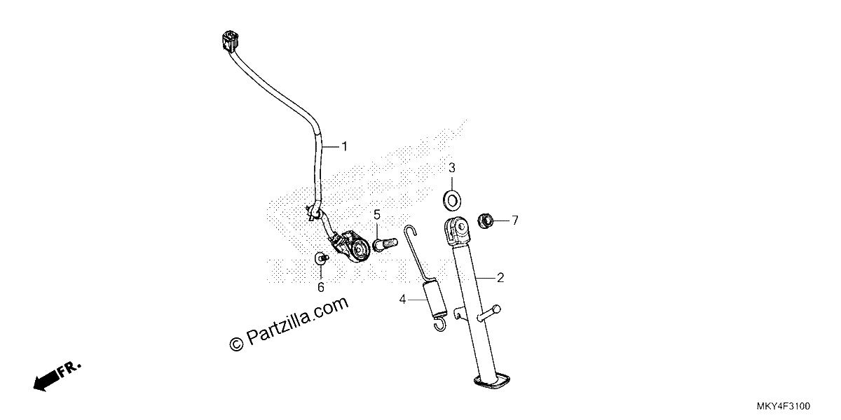 Diagrama de SIDE STAND