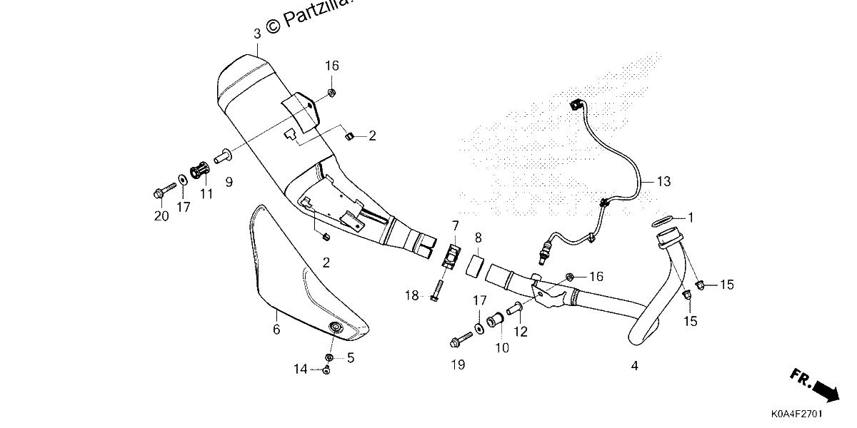 Diagrama de EXHAUST MUFFLER 2