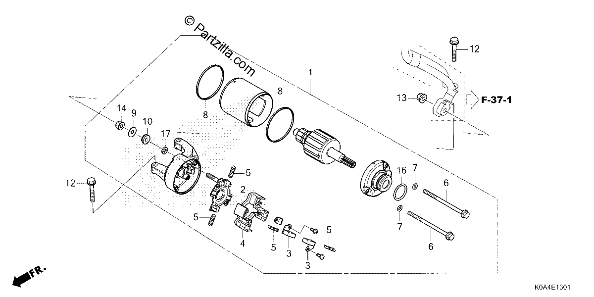 Diagrama de STARTER MOTOR 2