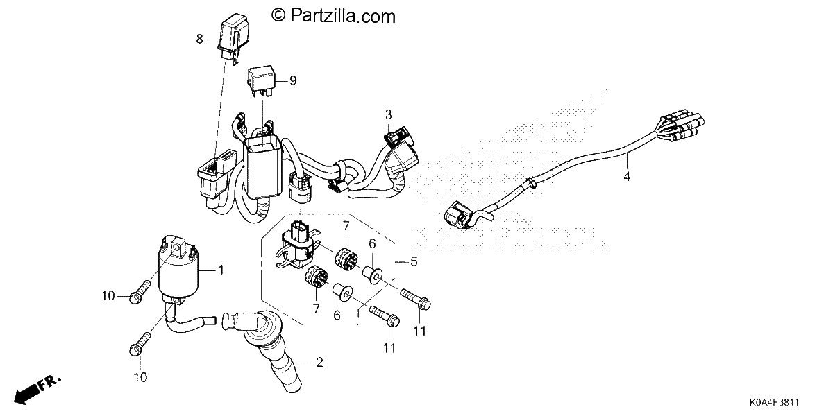 Diagrama de SUB HARNESS 2