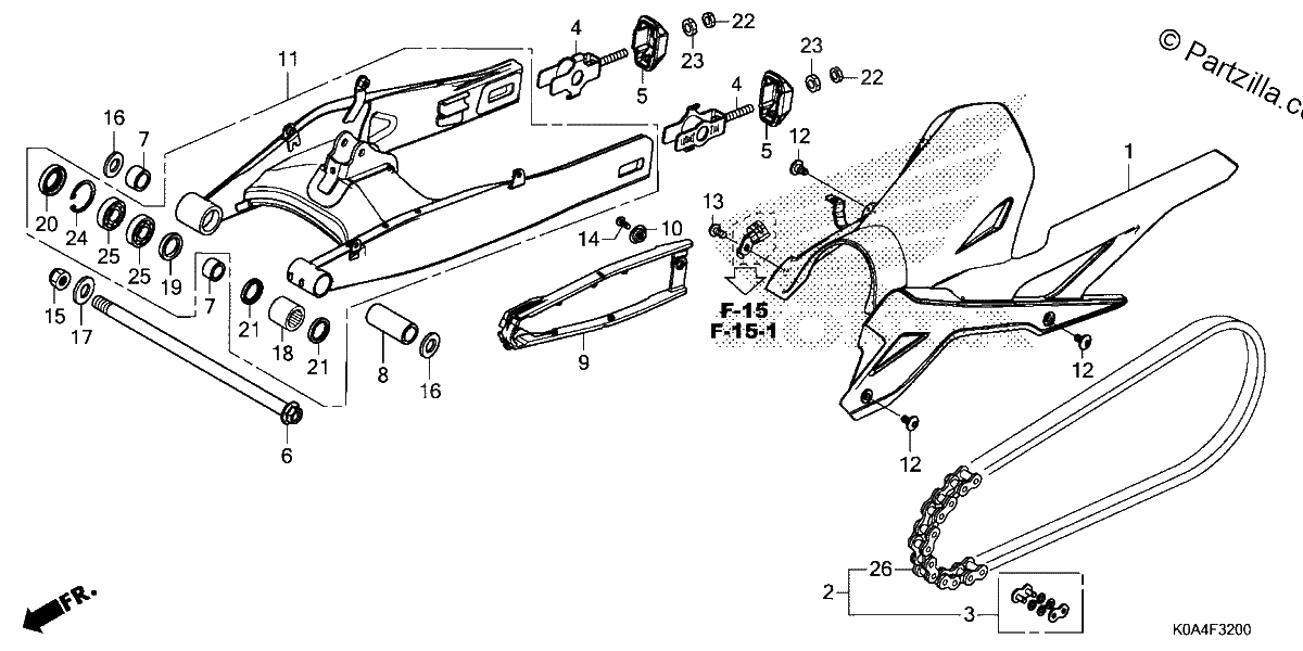 Diagrama de SWINGARM