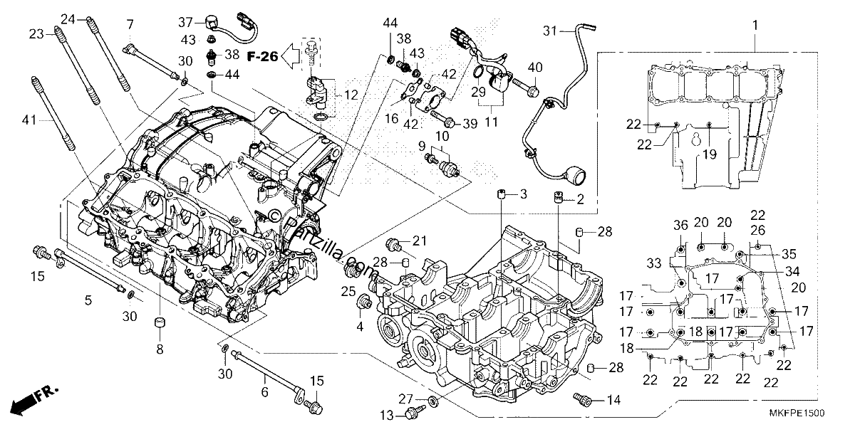 Diagrama de CRANKCASE