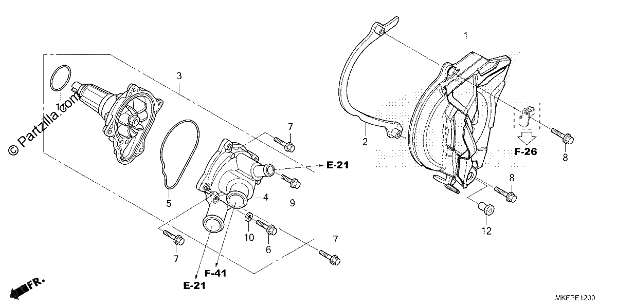 Diagrama de WATER PUMP