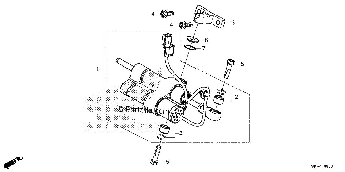Diagrama de STEERING DAMPER