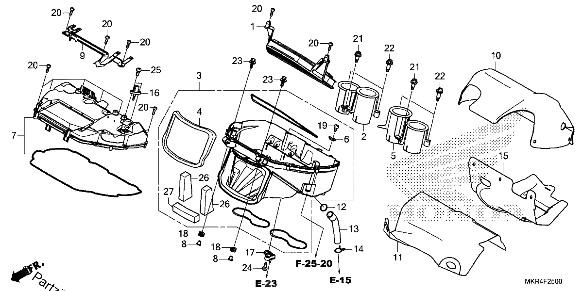 Diagrama de AIR CLEANER