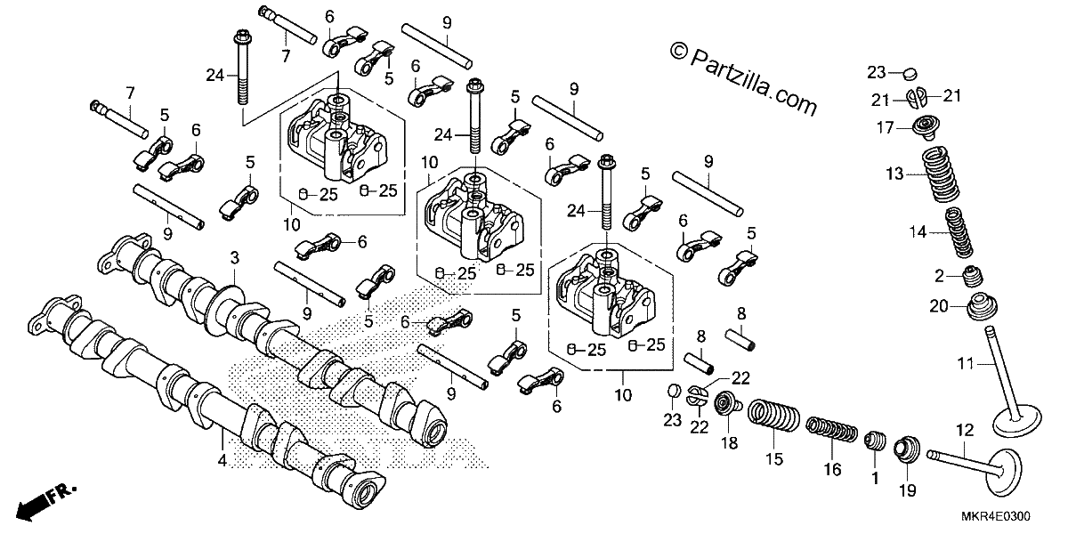 Diagrama de CAMSHAFT VALVE