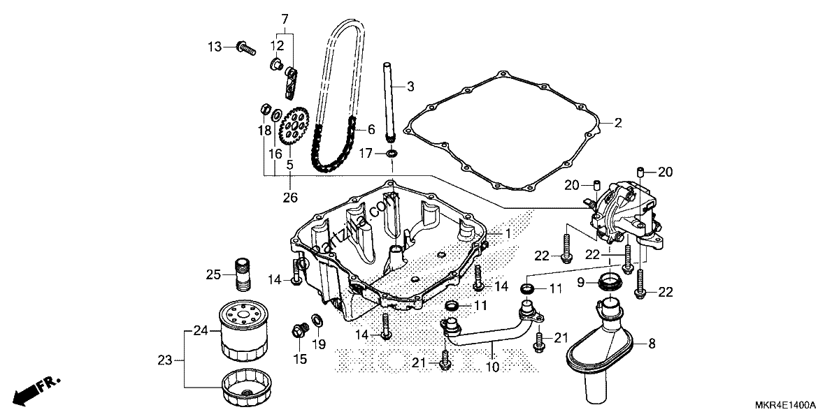 Diagrama de OIL PAN OIL PUMP
