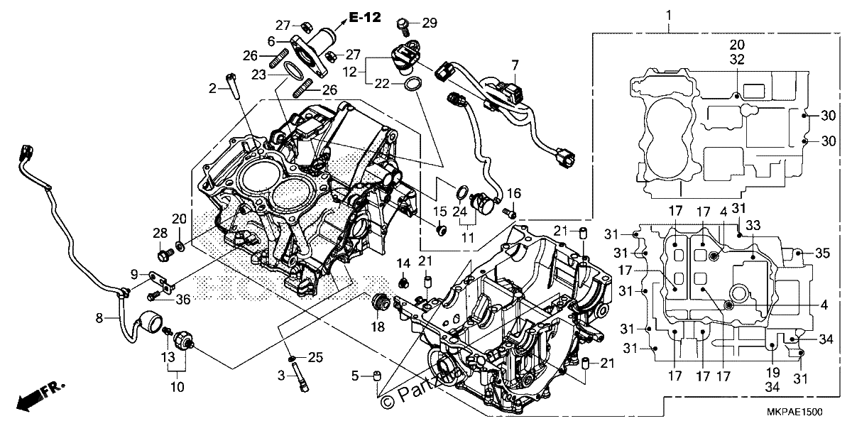 Diagrama de CRANKCASE