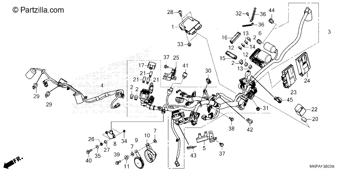 Diagrama de WIRE HARNESS
