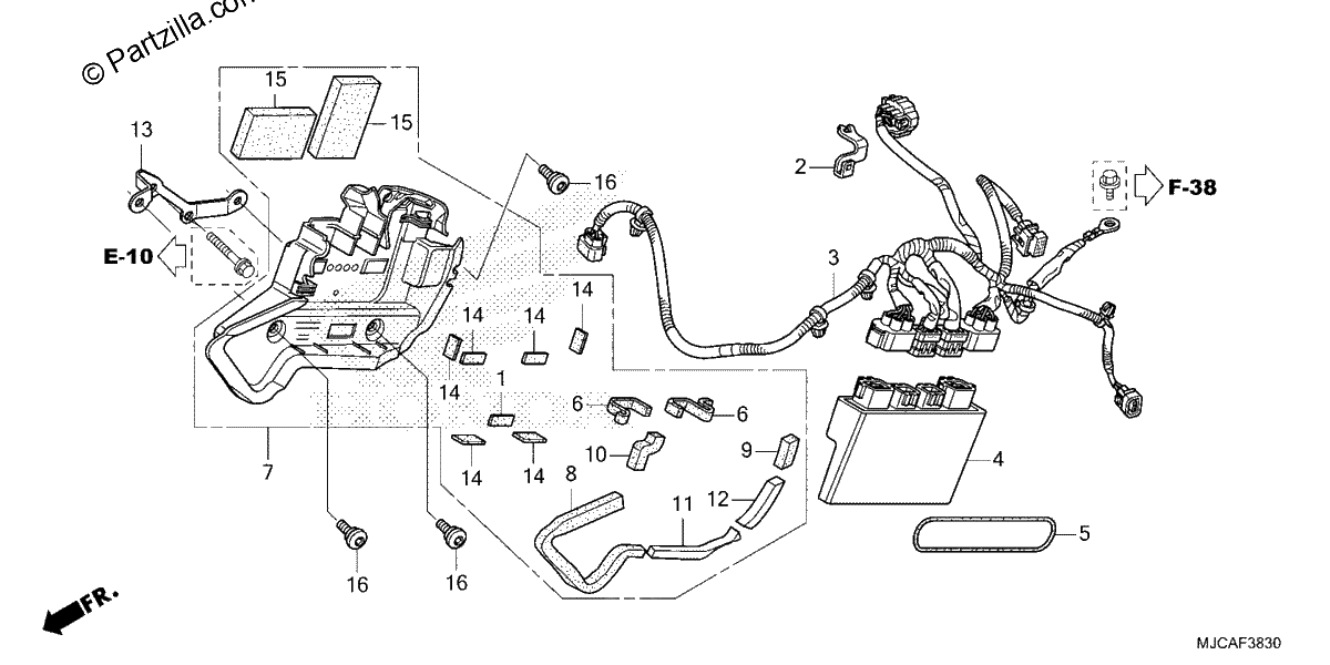 Diagrama de ABS CONTROL UNIT
