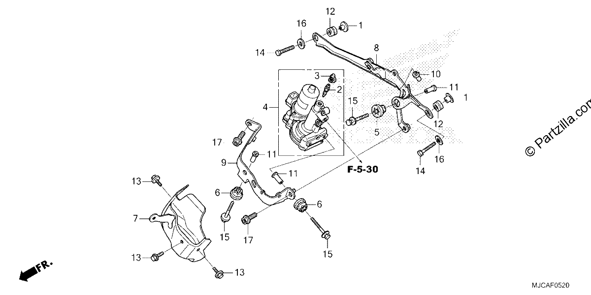 Diagrama de FRONT POWER UNIT