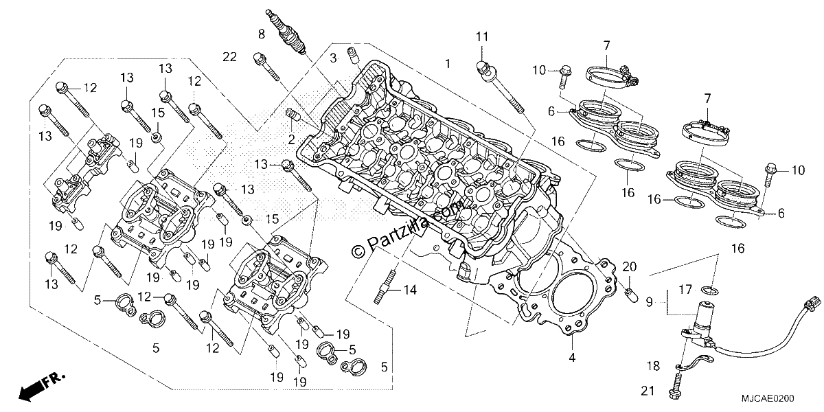 Diagrama de CYLINDER HEAD