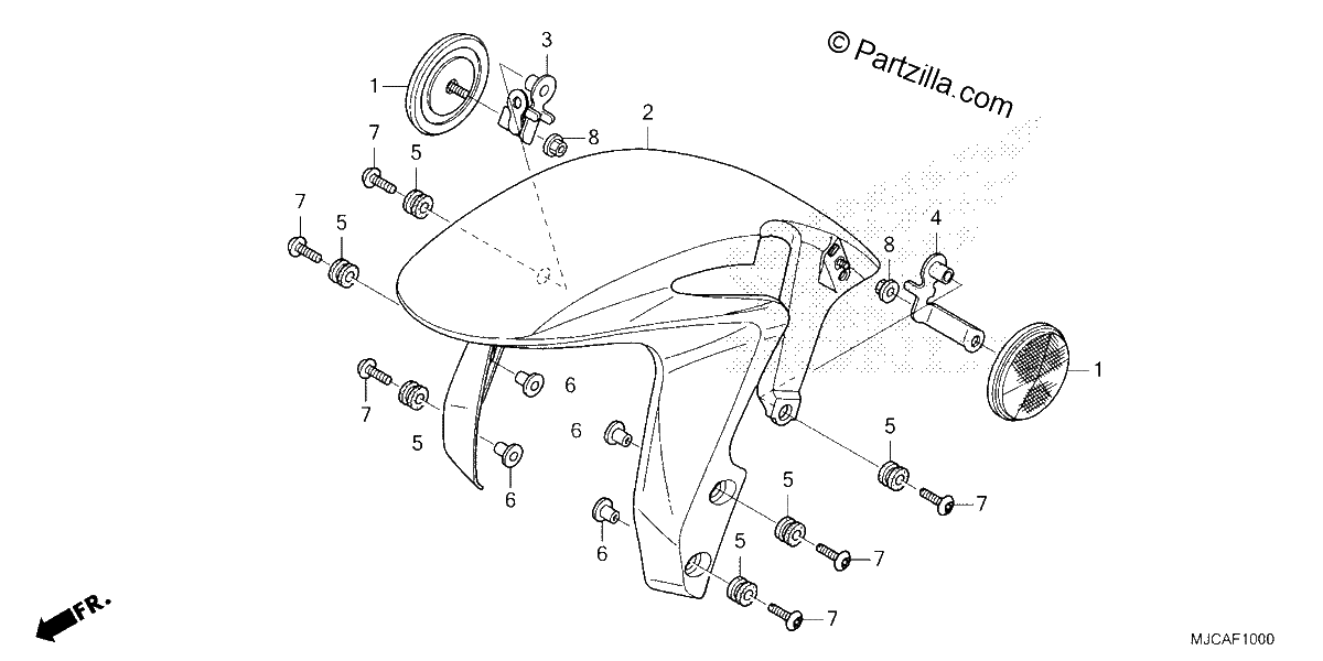 Diagrama de FRONT FENDER