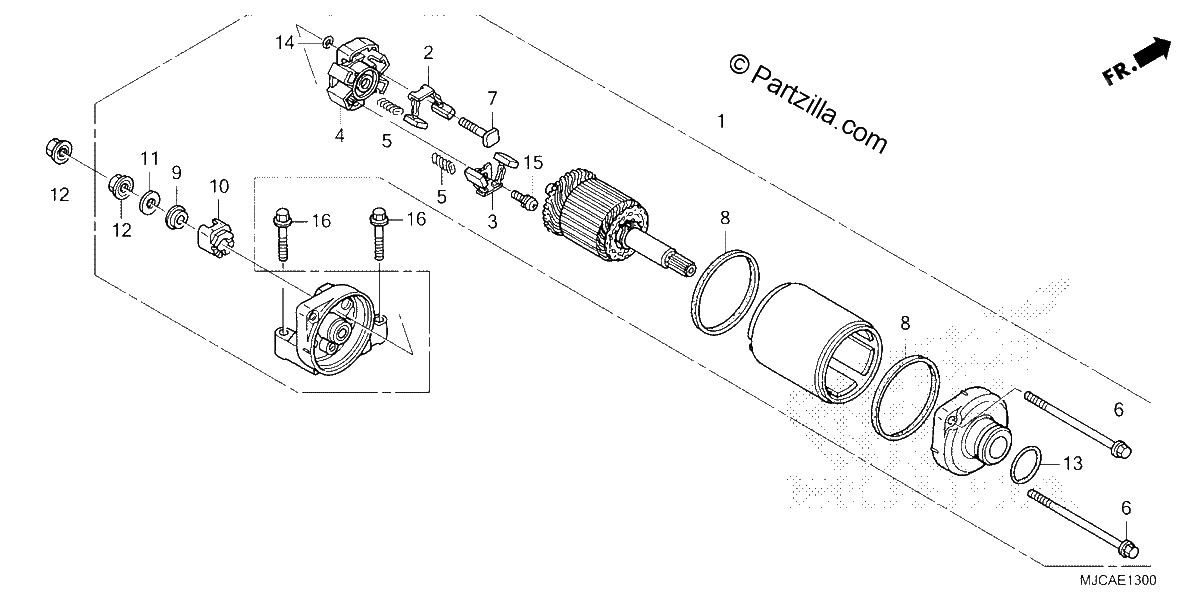 Diagrama de STARTING MOTOR