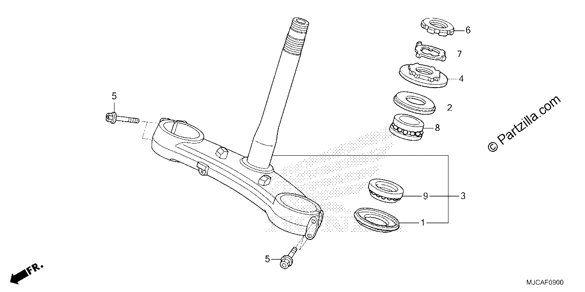 Diagrama de STEERING STEM