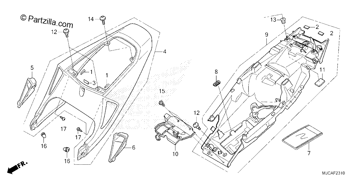 Diagrama de SEAT COWL