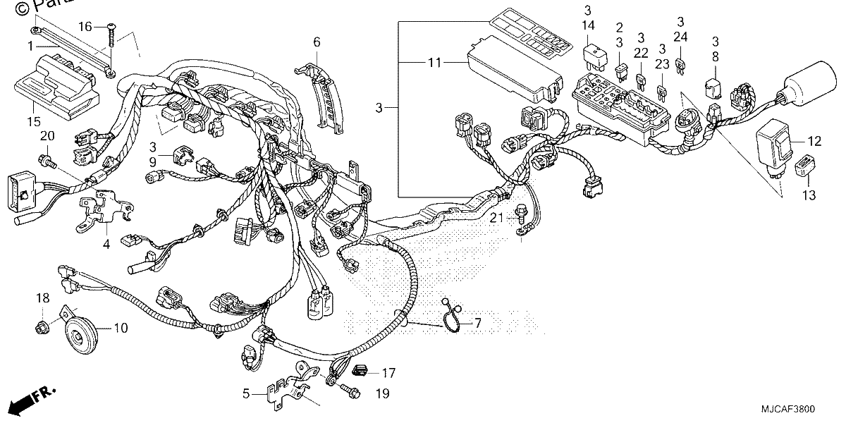 Diagrama de WIRE HARNESS