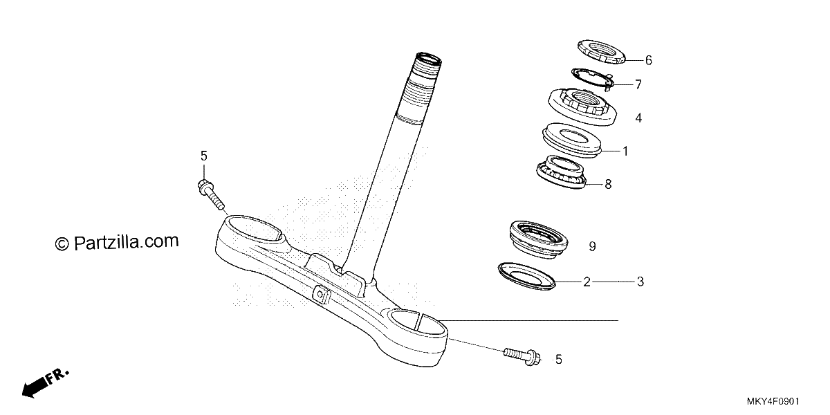 Diagrama de STEERING STEM 2