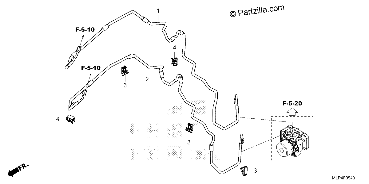 Diagrama de BRAKE PIPE