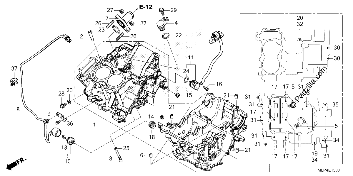Diagrama de CRANKCASE
