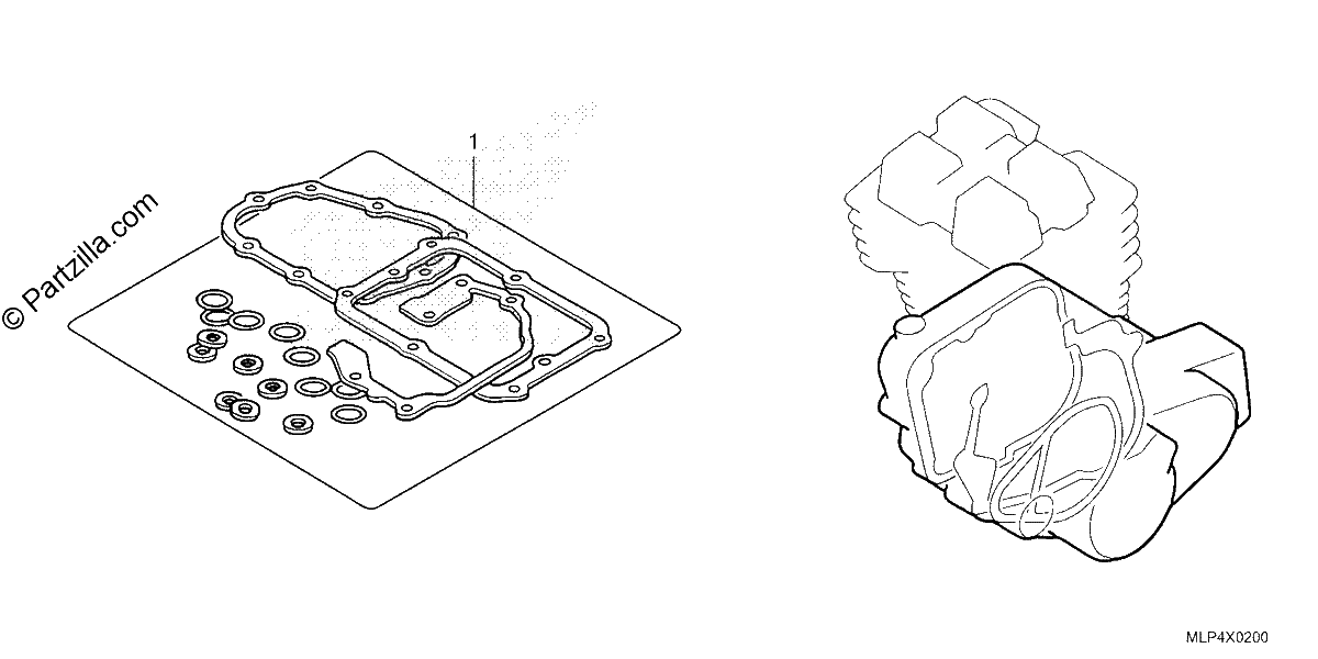 Diagrama de GASKET KIT B