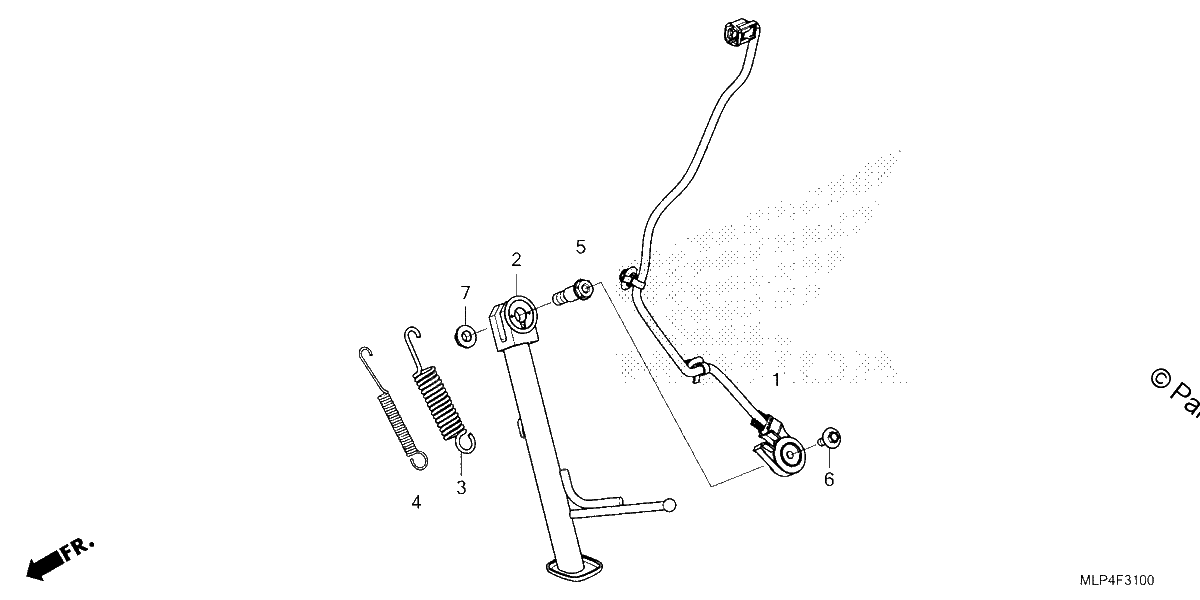 Diagrama de SIDE STAND