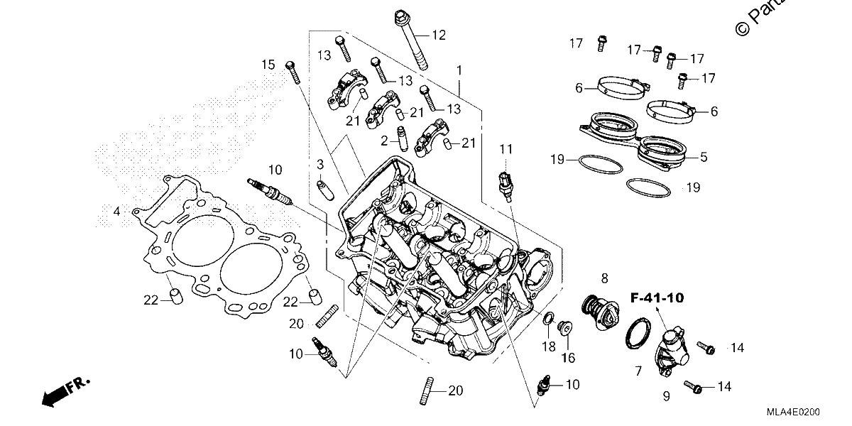 Diagrama de CYLINDER HEAD