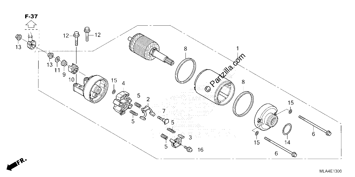 Diagrama de STARTER MOTOR