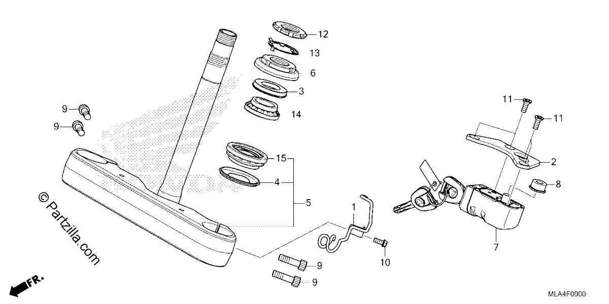 Diagrama de STEERING STEM