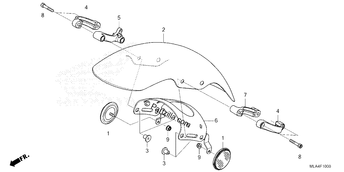 Diagrama de FRONT FENDER