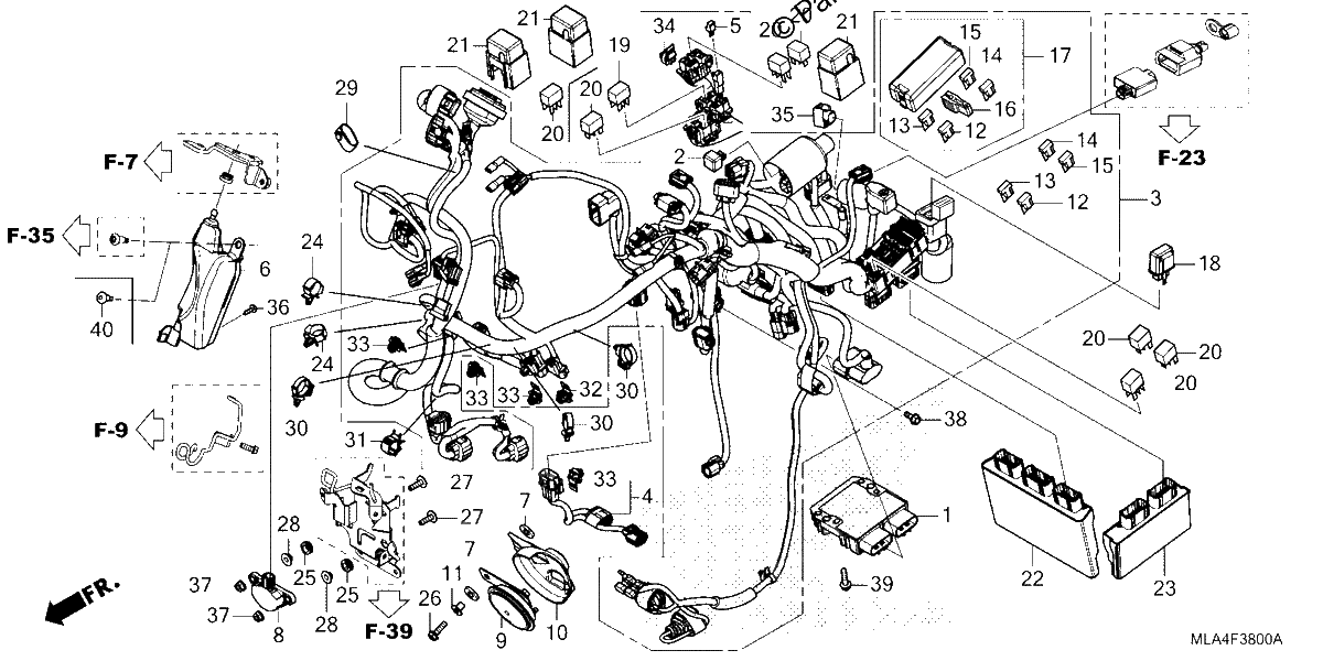 Diagrama de WIRE HARNESS