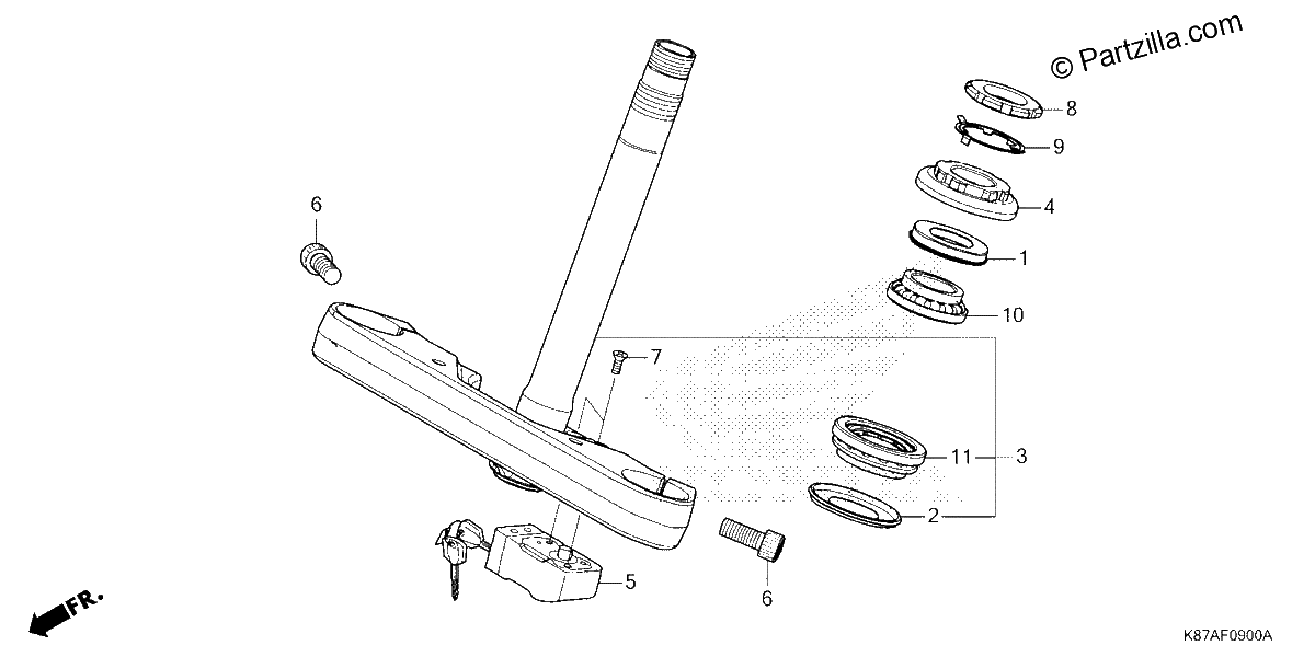 Diagrama de STEERING STEM